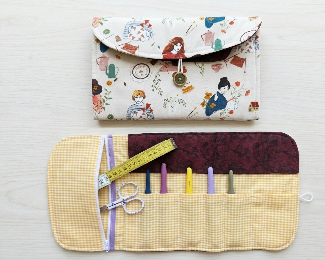 Estuche organizador de Ganchillo y costura