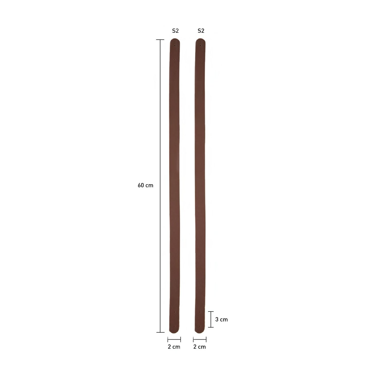 Asas para bolso de piel sintética 60 cm